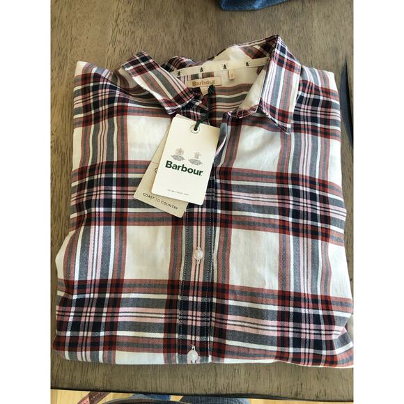 Barbour Oversized Plaid Button Down Shirt- US16 - Picture 6 of 6